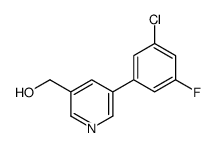 [5-(3-chloro-5-fluorophenyl)pyridin-3-yl]methanol结构式