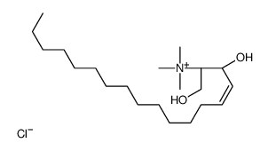D-erythro-N,N,N-Trimethylsphingosine Chloride结构式