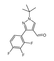 1-tert-butyl-3-(2,3,4-trifluorophenyl)-1H-pyrazole-4-carboxaldehyde Structure