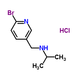 N-[(6-Bromo-3-pyridinyl)methyl]-2-propanamine hydrochloride (1:1) Structure