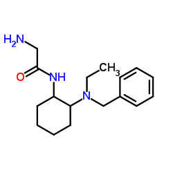 N-{2-[Benzyl(ethyl)amino]cyclohexyl}glycinamide Structure