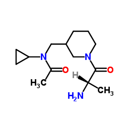 N-[(1-Alanyl-3-piperidinyl)methyl]-N-cyclopropylacetamide结构式