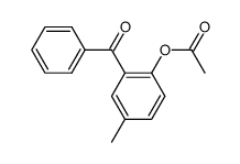 2-acetoxy-5-methyl-benzophenone Structure