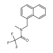 2,2,2-trifluoro-N-methyl-N-(naphthalen-1-ylmethyl)acetamide结构式