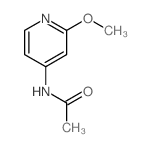 Acetamide,N-(2-methoxy-4-pyridinyl)- Structure