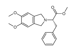 (S)-methyl 2-(5,6-dimethoxyisoindolin-2-yl)-3-phenylpropanoate Structure