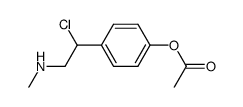 1-acetoxy-4-(1-chloro-2-methylamino-ethyl)-benzene Structure