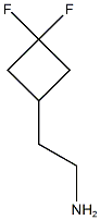 2-(3,3-Difluorocyclobutyl)ethanamine结构式