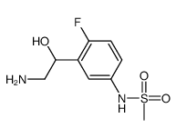 N-[3-(2-amino-1-hydroxyethyl)-4-fluorophenyl]methanesulfonamide结构式