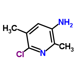 6-氯-2,5-二甲基吡啶-3-胺结构式