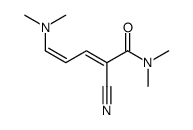 2-cyano-5-(dimethylamino)-N,N-dimethylpenta-2,4-dienamide结构式