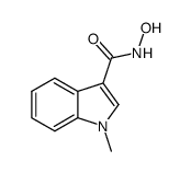 N-hydroxy-1-methyl-1H-indole-3- carboxamide结构式