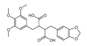 2-piperonyl-3-(3,4,5-trimethoxy-benzyl)-succinic acid Structure