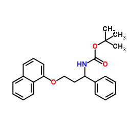 N-[3-(1-Naphthalenyloxy)-1-phenylpropyl]carbamic Acid 1,1-Dimethylethyl Ester structure