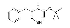 (S)-2-苄基-2-n-boc氨基乙基硫醇结构式