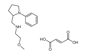 (E)-but-2-enedioic acid,2-methoxy-N-[(1-phenylpyrrolidin-2-yl)methyl]ethanamine Structure
