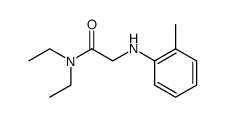 N-o-tolyl-glycine diethylamide Structure