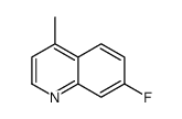 Quinoline, 7-fluoro-4-methyl- (9CI) Structure