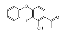 1-(2-hydroxy-3-iodo-4-phenoxyphenyl)ethanone结构式