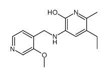 5-ethyl-3-[(3-methoxypyridin-4-yl)methylamino]-6-methyl-1H-pyridin-2-one结构式