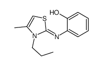 2-[(4-methyl-3-propyl-1,3-thiazol-2-ylidene)amino]phenol Structure