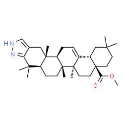 2'H-OLEANA-2,12-DIENO[3,2-C]PYRAZOL-28-OIC ACID METHYL ESTER结构式