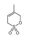 5-methyl-3,6-dihydrooxathiine 2,2-dioxide结构式