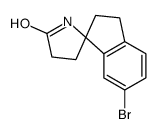 5-bromospiro[1,2-dihydroindene-3,5'-pyrrolidine]-2'-one结构式