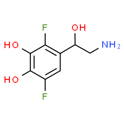 1,2-Benzenediol, 4-(2-amino-1-hydroxyethyl)-3,6-difluoro- (9CI) structure