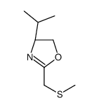 Oxazole, 4,5-dihydro-4-(1-methylethyl)-2-[(methylthio)methyl]-, (S)- (9CI)结构式