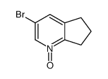 3-溴-6,7-二氢-5H-环戊并[b]吡啶1-氧化物结构式