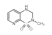 2H-Pyrido[3,2-e]-1,2,4-thiadiazine,3,4-dihydro-2-methyl-,1,1-dioxide(9CI)结构式