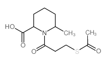 1-(3-ACETYLSULFANYL-PROPIONYL)-6-METHYL-PIPERIDINE-2-CARBOXYLIC ACID picture