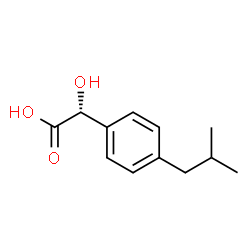 Benzeneacetic acid,-alpha--hydroxy-4-(2-methylpropyl)-, (R)- (9CI) structure