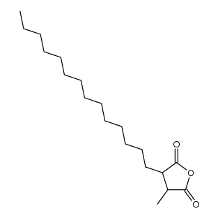 2-methyl-3-tetradecyl-succinic acid-anhydride Structure