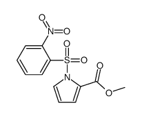 methyl 1-(2-nitrophenyl)sulfonylpyrrole-2-carboxylate结构式