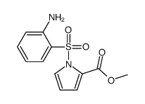 methyl 1-(2-aminophenyl)sulfonylpyrrole-2-carboxylate Structure