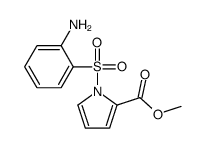 methyl 1-(2-aminophenyl)sulfonylpyrrole-2-carboxylate结构式