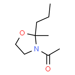 Oxazolidine, 3-acetyl-2-methyl-2-propyl- (9CI)结构式