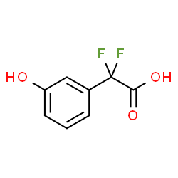 2,2-difluoro-2-(3-hydroxyphenyl)acetic acid Structure