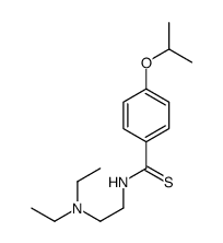 N-[2-(Diethylamino)ethyl]-p-isopropoxythiobenzamide structure