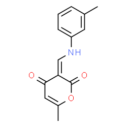 6-METHYL-3-(3-TOLUIDINOMETHYLENE)-2H-PYRAN-2,4(3H)-DIONE structure