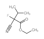 Butanoic acid,2-cyano-2-fluoro-3-methyl-, ethyl ester Structure