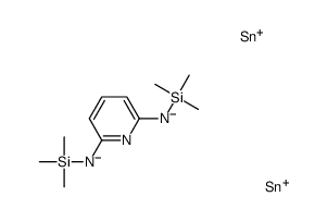 2-N,6-N-bis(trimethylsilyl)-2-N,6-N-bis(trimethylstannyl)pyridine-2,6-diamine结构式