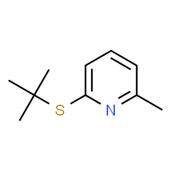 6-(tert-Butylthio)-2-methylpyridine Structure