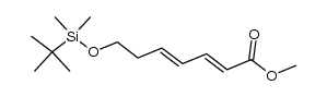 methyl (2E,4E)-7-(tert-butyldimethylsilyloxy)hepta-2,4-dienoate结构式