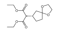 (S)-2-(1,4-Dioxa-spiro[4.4]non-7-yl)-malonic acid diethyl ester Structure