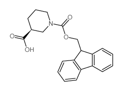 (S)-1-Fmoc-哌啶-3-甲酸结构式