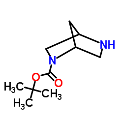 2,5-Diazabicyclo[2.2.1]heptane-2-carboxylic acid tert-butyl ester structure