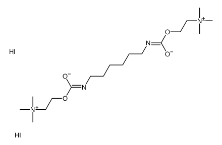 trimethyl-[2-[6-[2-(trimethylazaniumyl)ethoxycarbonylamino]hexylcarbamoyloxy]ethyl]azanium,diiodide结构式